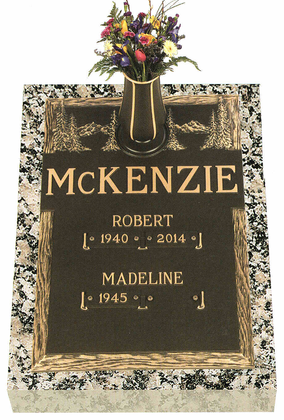 Burleson Monuments, Double Interment Grave Marker Designs, www.burlesonmonuments.com